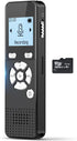 AKALULI Digital Voice Activated Recorder with Playback - 72GB Audio Recording Device with