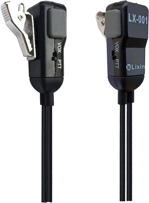 Lixin Two Way Radio Earpiece, Walkie Talkie Headset Compatible with Midland AVPH3, Black (Pair)