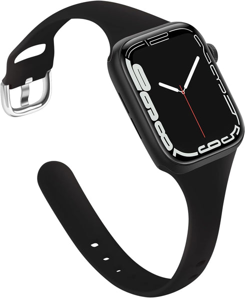 ORIbox Compatible Apple Watch Bands 45mm 44mm 42mm, Soft Silicone Sport Wristbands for iWatch Series