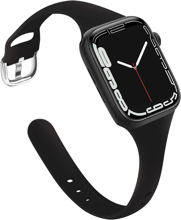 ORIbox Compatible Apple Watch Bands 45mm 44mm 42mm, Soft Silicone Sport Wristbands for iWatch Series