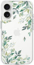 KEXAAR Compatible with iPhone 17 Case, Clear Floral Flower Green Leaves Tree Shockproof