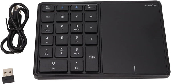 Yosoo Numeric Keypad Touchpad 2 in 1 Wireless Slim Number Pad, 22 Keys Bluetooth 4.2, Portable Financial Accounting