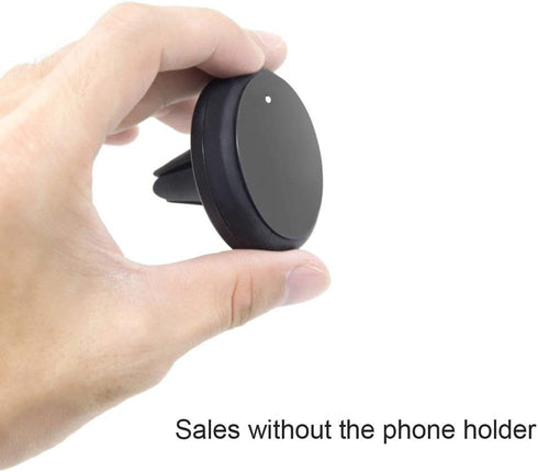Mount Metal Plate (12 Pack) for Magnetic Car Mount Phone Holder with Full Adhesive - 12X Round (Black)
