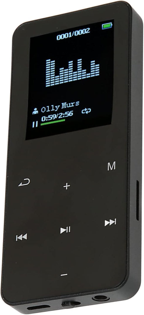 8G MP3 Bluetooth,1.8 Inch MP4 Player with Screen Ultra Slim Music Player with Video Play,Noise Reduction Lossless