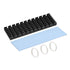 uxcell M.2 Aluminum Heatsink Kit, Black 70x22x6mm with Silicone Thermal Pads for 2280 SSD