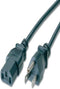 C2G 03131 14 AWG Universal Replacement Power Cord, 6 Feet, Black, 3 Pin Connector