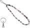 C&L Accessories Beaded Phone Charm, Handmade Natural Gemstone Cell Phone Lanyard Wrist Strap