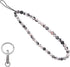 C&L Accessories Beaded Phone Charm, Handmade Natural Gemstone Cell Phone Lanyard Wrist Strap