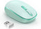 TECKNET Wireless Mouse for Laptop, 2.4G Quiet Computer Mouse with USB Receiver, 4 Buttons, 800/1200/1600 DPI - Mint