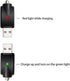 HMLXSH 510 3-Piece Set Smart USB Thread Charger Cable with LED Conversion Indicator Light, Smart Overcharge Protection