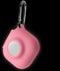 Geiomoo 2 in 1 Silicone Case for Beats Fit Pro and Air Tag, Protective Cover with Carabiner (Luminous Pink)