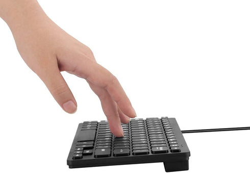 MCSaite Wired Mini Keyboard and Mouse Combo - USB 60% Keyboard with Keyboard Cover for Windows, PC, Laptop
