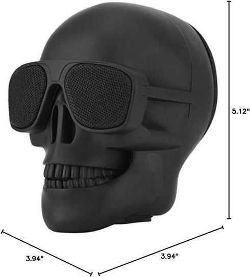 VIGROS 8W Phone/MP3/MP4 Skull Speaker, Portable Bluetooth Speakers Unique Speaker Output Bass Stereo Compatible