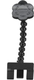 Dpofirs Flexible Pet Selfie Stick with Flower Clamp for Cats and Dogs - Adjustable Phone Bracket (Black)