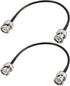 uxcell BNC Male to Male Coaxial Jumper Cable 50 ohm 6 inch RG174 for CCTV, DVR, Camera - 2pcs