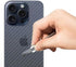 iPhone 15 Pro 3D Carbon Fiber Back Screen Protector - Ultra Thin, Transparent - 2 Pack