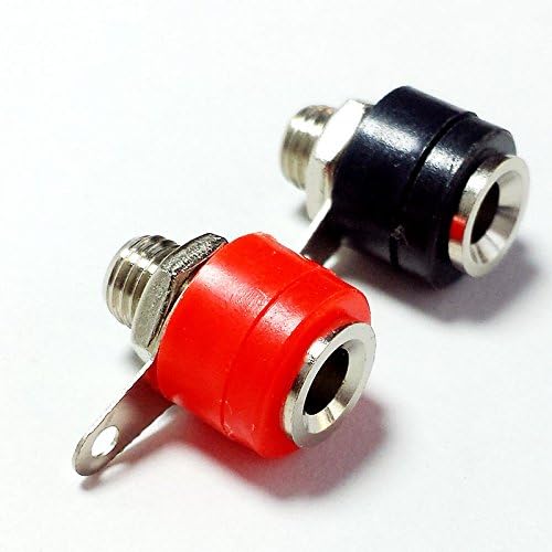 CESS Speaker Banana Male Plug Female Socket Panel/Chassis Mount, 10 Pack
