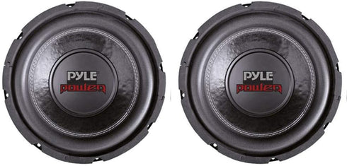 Pyle PLPW6D 6" Dual Voice Coil 4-Ohm Black Car Stereo Audio Subwoofers - 2 Pack