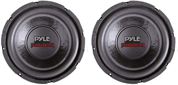 Pyle PLPW6D 6" Dual Voice Coil 4-Ohm Black Car Stereo Audio Subwoofers - 2 Pack