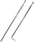 Aifeier ET 2Pcs Telescopic Antenna, 24 Inch Long 4 Section Stainless Steel Radio Antenna