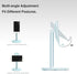 Bright Stone Adjustable Phone Stand for Desk, Compatible with 4"-12.9" Phones/Tablet/iPhone/iPad/Switch (Blue)