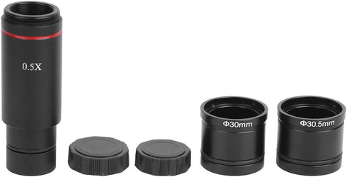 Garosa Microscope Adapter, 0.5X C Mount Lens Adapter for Microscope Camera, Compatible with CCD Interface Shrink Lens