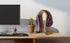 SAMDI Wood Headphone Stand Omega Compatible for Sony, Bose, Shure, Jabra, JBL, AKG Gaming Headphones (Walnut)