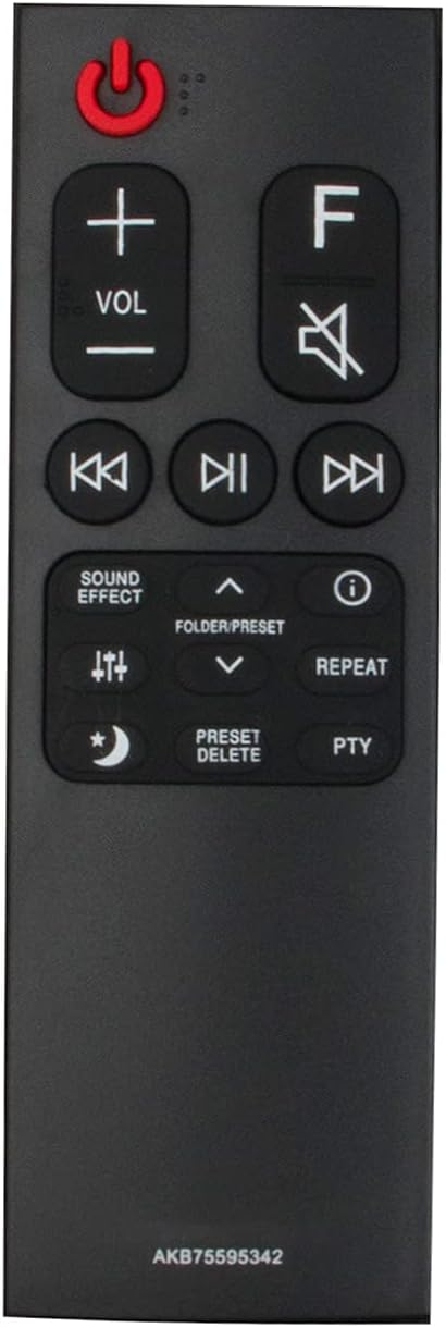 AIDITIYMI AKB75595342 Replacement Remote Control for LG Soundbar Surround System SL7Y SL5Y SL6Y SN6Y SL6YF