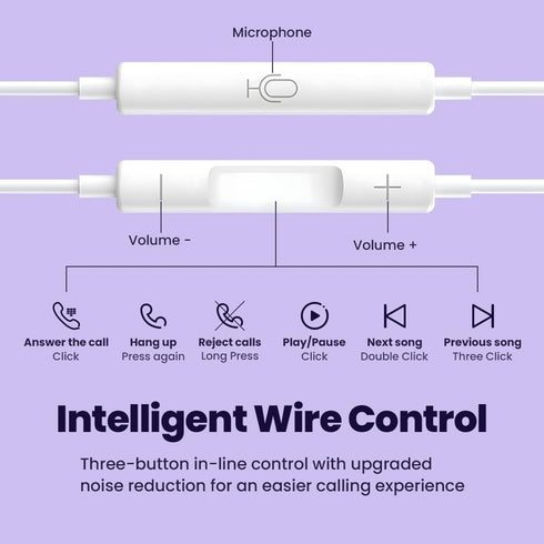 MFI Certified 2 Pack Wired Earbuds with USB C, Microphone, Volume Control, Noise Isolating for iPhone 15 & Samsung S23