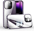 iPhone 15 Plus Lockable Magnetic Case with 360° Bumper, Safety Lock Screen & Camera Lens Protector - Light Blue.
