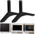 DECHOUS Sturdy Aluminum Low Profile TV Stand - Modern White Design for Living Room