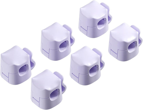 JIYHF 6 Pack Cable Clips - Adhesive Cord Organizer for Home Office