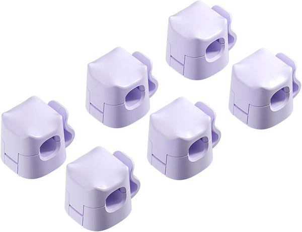 JIYHF 6 Pack Cable Clips - Adhesive Cord Organizer for Home Office