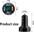 4-in-1 Car Charger 66W Super Fast Charging with USB 2.4A&QC 3.0(Voltmeter&LED Lights) Universal Quick Charge for 12-24V Car Cigarette Lighter Plug,Compatible with iPhone 14 13 12,S22 S21 S20(BK350) by Aokdom