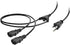 Monoprice Power Cord Splitter | NEMA 5-15P to 2X IEC 60320 C13, 10 Amp, 6 Feet, Black