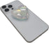 Generic Crystal Heart Phone Grip Stand (Adhesive), Iridescent Prism Expanding Phone Holder & Kickstand, Faceted Clear