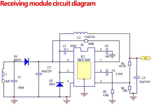 Qi Wireless Charging Module Inductive Charger Transmitter + Receiver Power Supply Module DC 5V 2A (Coil Outer Diameter