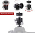 Camera Tripod Mini Ball Head Mount with Cold Shoe - Metal Professional Panoramic Ballhead 360 Pan 90 Tilt Tripod Mount Adapter with 1/4" Screw for DSLR Camera/Light Stand/Cell Phone/Monopod/Gopro