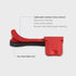 Haoge THB-M24R Metal Hot Shoe Thumb Up Rest Hand Grip for Leica M Typ240, M262, M-D, Red