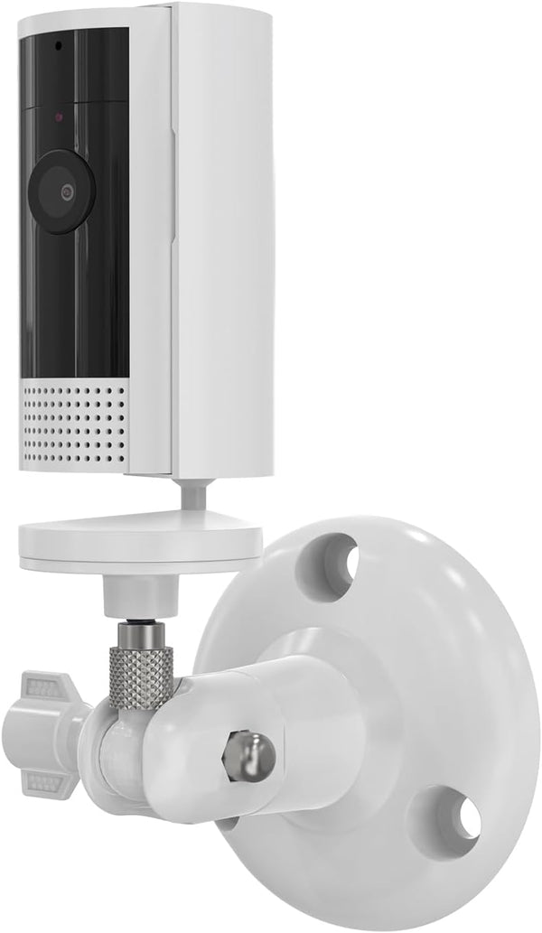 Wall Mount for R-ing Indoor Cam (2nd Gen), Adjustable Security Bracket for Indoor Cam - White