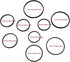 9 Pieces Filter Ring Adapter Set, Camera Lens Male to Male Metal Stepping Rings Kit (Includes 9pcs Male to Male Set
