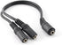CablesOnline 9 inch Stereo 3.5mm 1-Female to 2-Females Splitter Cable & Gender Changer (AV-Y15)