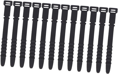 12pcs Silicone Cable Organizers Headphone Cord Keepers USB Cable Winders for Desk