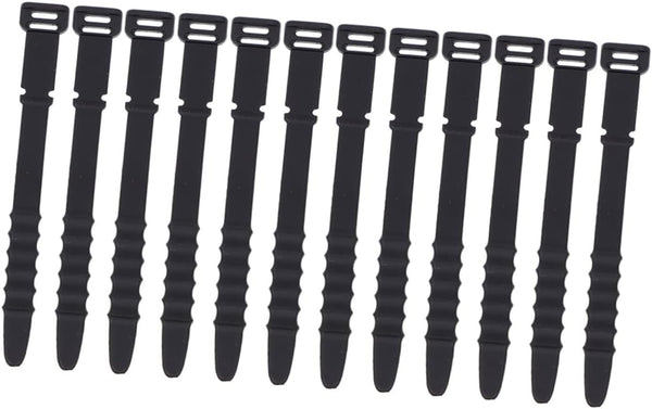 12pcs Silicone Cable Organizers Headphone Cord Keepers USB Cable Winders for Desk
