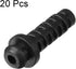 uxcell 20pcs 3mm Inner Dia PVC Strain Relief Cord Boot Protector Power Tool Hose Black