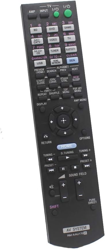 Replacement Remote Control for Sony STR-DN840, Compatible with STR-DH540, STR-DH740, STR-DH550 AV Receiver