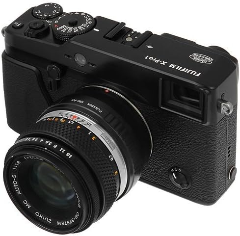 Fotodiox Lens Mount Adapter for Olympus Zuiko (OM) 35mm SLR Lens on Fuji X-Mount Cameras