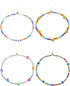 6PCS Taouzi Beaded Phone Charms Strap Fruit Star Faux Pearl Rainbow Beads Phone Chains Beaded Lanyard for Camera Key