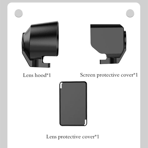 3-in-1 Accessories for DJI OSMO Pocket 3 - Sun Hood, Camera Lens Protector, Screen Cover Protector
