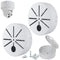 2 Pack Universal Camera Junction Box, Outdoor Bullet Security Camera Mount Box, Bracket Hide Cable, Base Junction Box